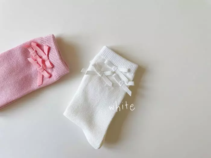 Teamand - Korean Children Fashion - #childrensboutique - Small Ribbon Knee Socks