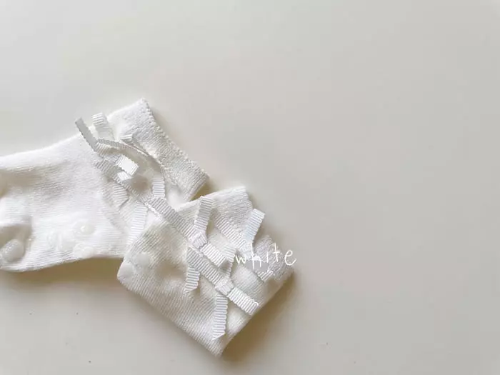 Teamand - Korean Children Fashion - #designkidswear - Samll Ribbon Socks - 3