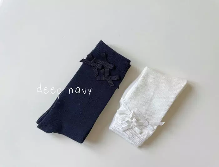 Teamand - Korean Children Fashion - #designkidswear - Small Ribbon Knee Socks - 2