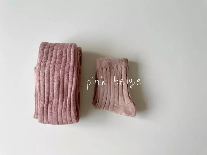 Teamand - Korean Children Fashion - #discoveringself - No Foot Leggings Sock Set - 2