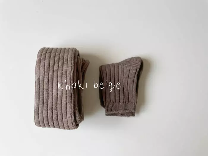 Teamand - Korean Children Fashion - #fashionkids - No Foot Leggings Sock Set - 3