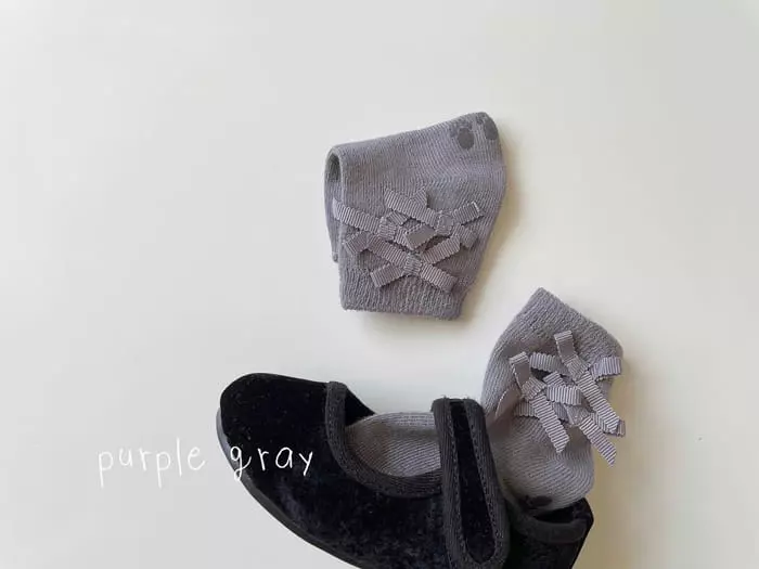 Teamand - Korean Children Fashion - #kidsshorts - Samll Ribbon Socks - 6
