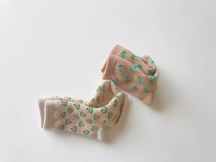 Teamand - Korean Children Fashion - #littlefashionista - Blue Bell Socks Set