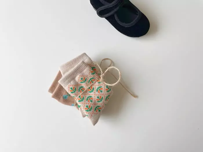 Teamand - Korean Children Fashion - #magicofchildhood - Blue Bell Socks Set - 2