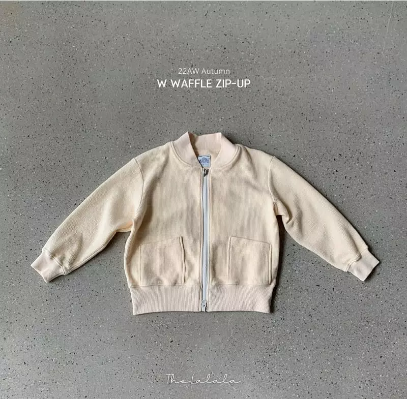 The Lalala - Korean Children Fashion - #childrensboutique - W Waffle Zip-up