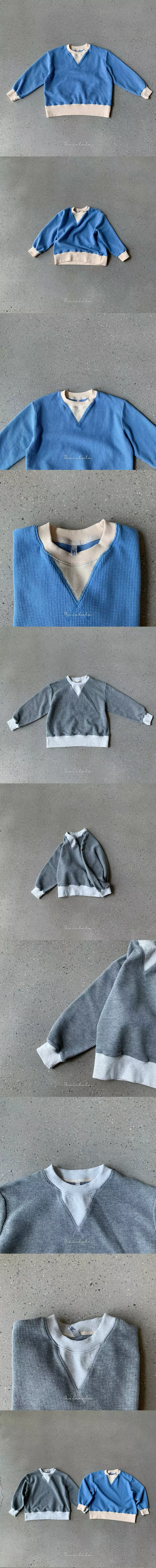 The Lalala - Korean Children Fashion - #discoveringself - W Waffler Sweatshirt - 2