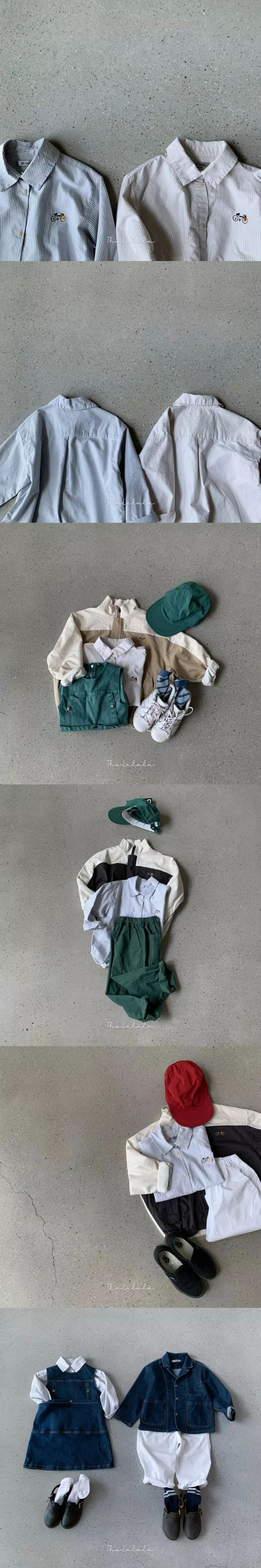 The Lalala - Korean Children Fashion - #fashionkids - Oxford Embrodiery Shirt - 3
