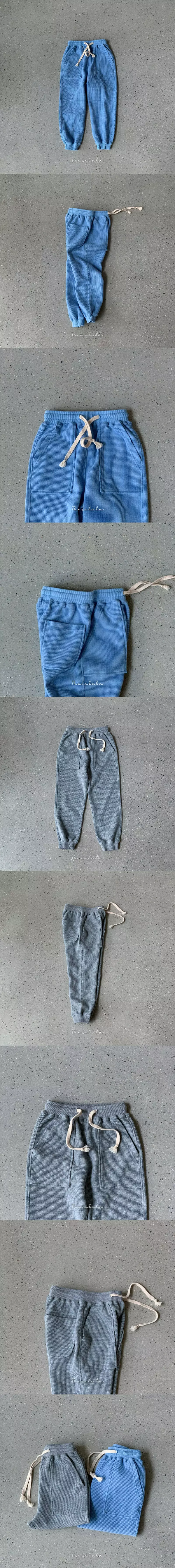 The Lalala - Korean Children Fashion - #fashionkids - W Waffle Day Jogger Pants - 2