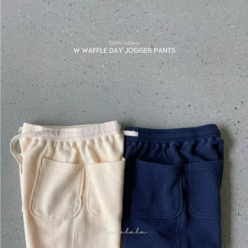 The Lalala - Korean Children Fashion - #fashionkids - W waffle Noa Pants