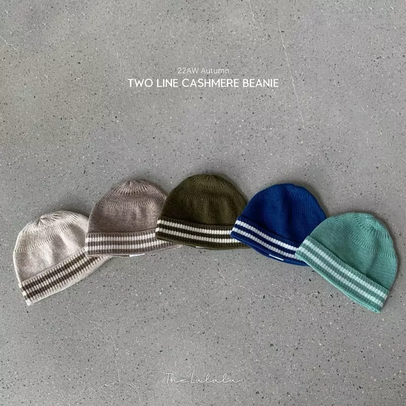 The Lalala - Korean Children Fashion - #minifashionista - Two Stripe Cash Beanie