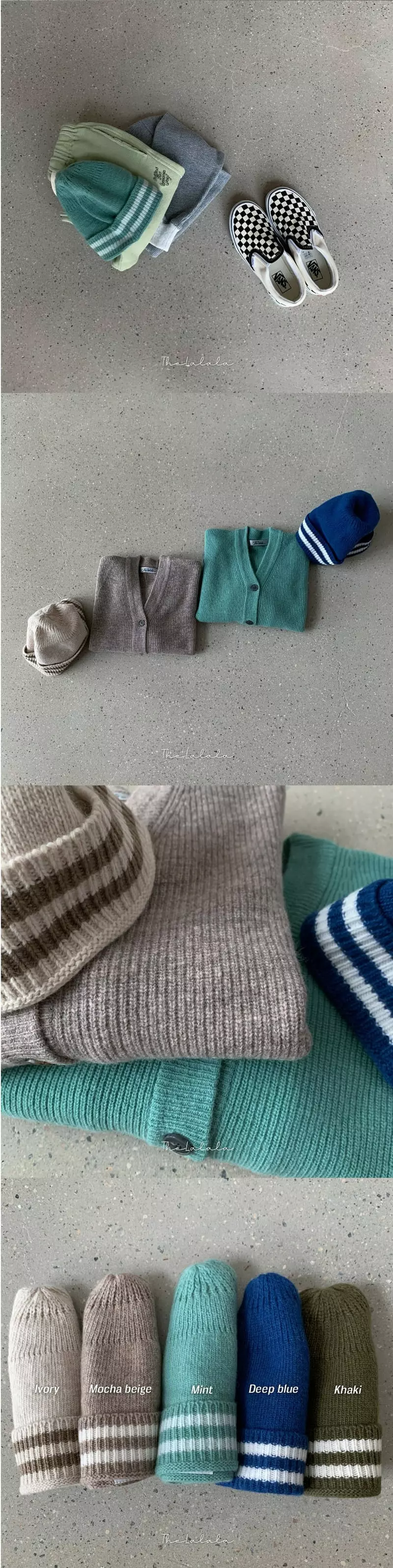 The Lalala - Korean Children Fashion - #todddlerfashion - Two Stripe Cash Beanie - 3