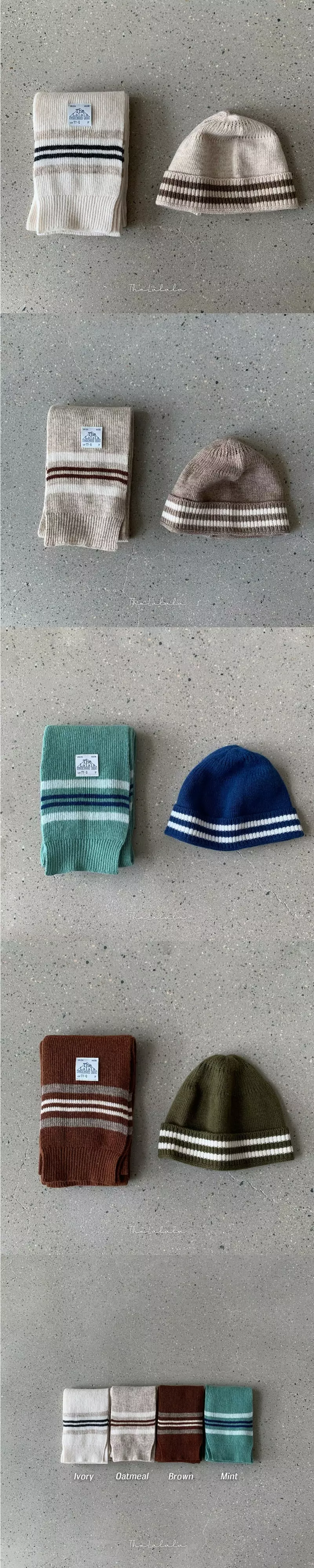 The Lalala - Korean Children Fashion - #toddlerclothing - Two Stripes Cash Muffler - 3
