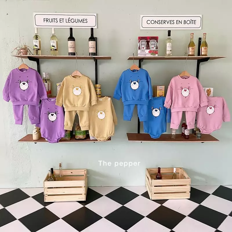 The Pepper - Korean Baby Fashion - #babyfashion - Color Bear Bodysuit - 6