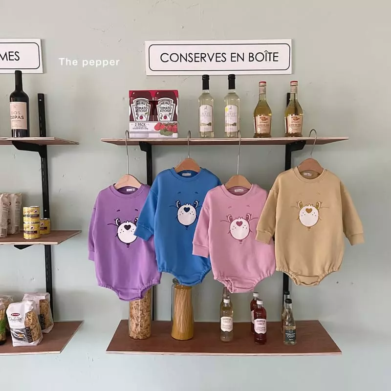 The Pepper - Korean Baby Fashion - #babyfever - Color Bear Bodysuit - 7