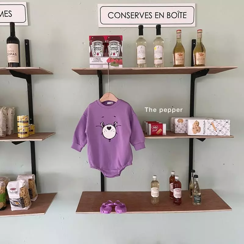 The Pepper - Korean Baby Fashion - #onlinebabyshop - Color Bear Bodysuit