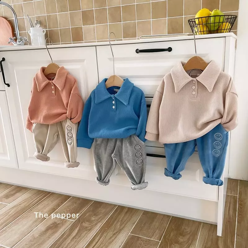 The Pepper - Korean Children Fashion - #Kfashion4kids - Velvet Smile Pants - 6