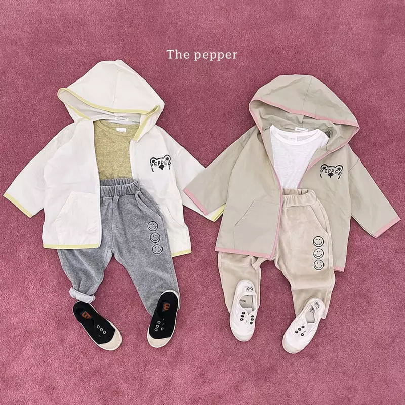 The Pepper - Korean Children Fashion - #Kfashion4kids - Bear Color Windbreaker - 2