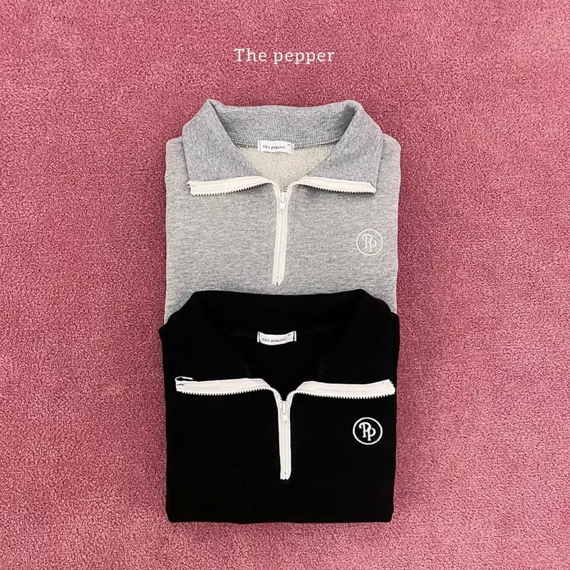 The Pepper - Korean Children Fashion - #childofig - Half Zip-up Sweatshirt - 5