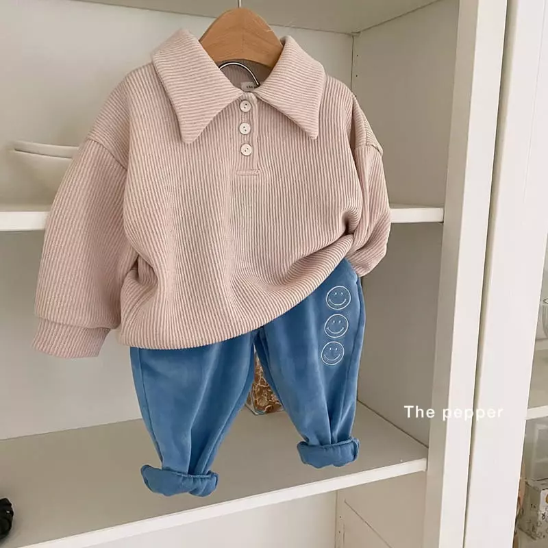 The Pepper - Korean Children Fashion - #fashionkids - Velvet Smile Pants - 2