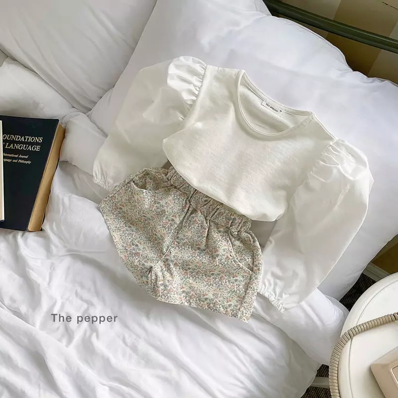 The Pepper - Korean Children Fashion - #kidsshorts - Puff Tee - 8