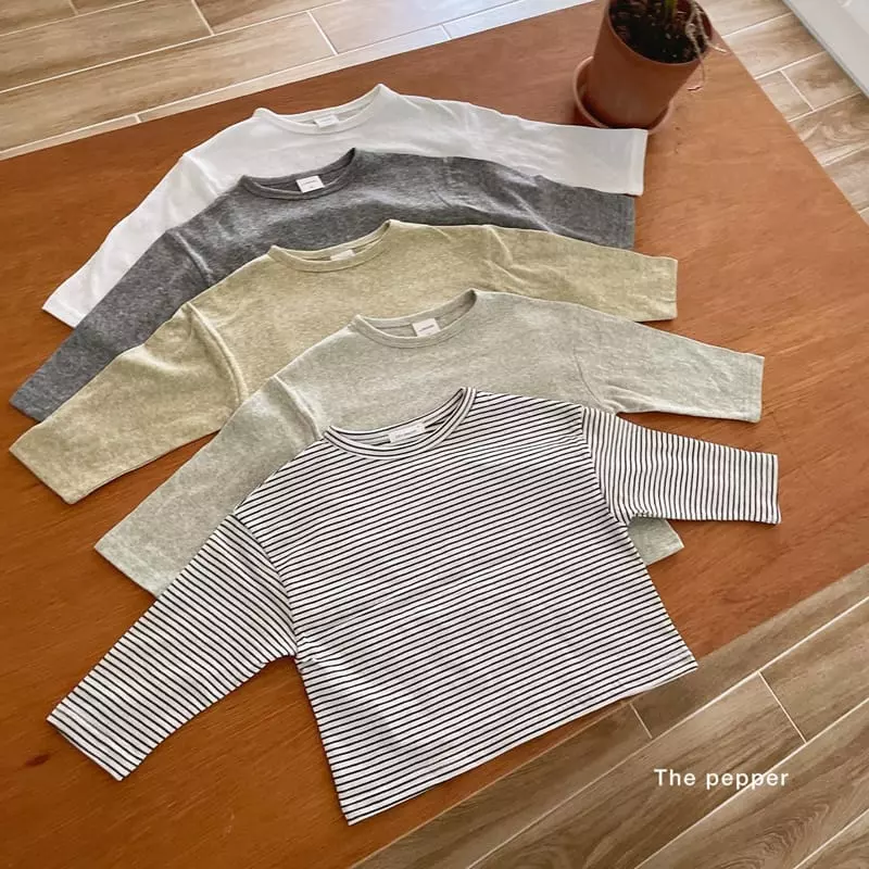 The Pepper - Korean Children Fashion - #kidsstore - Basic Slub Tee - 2