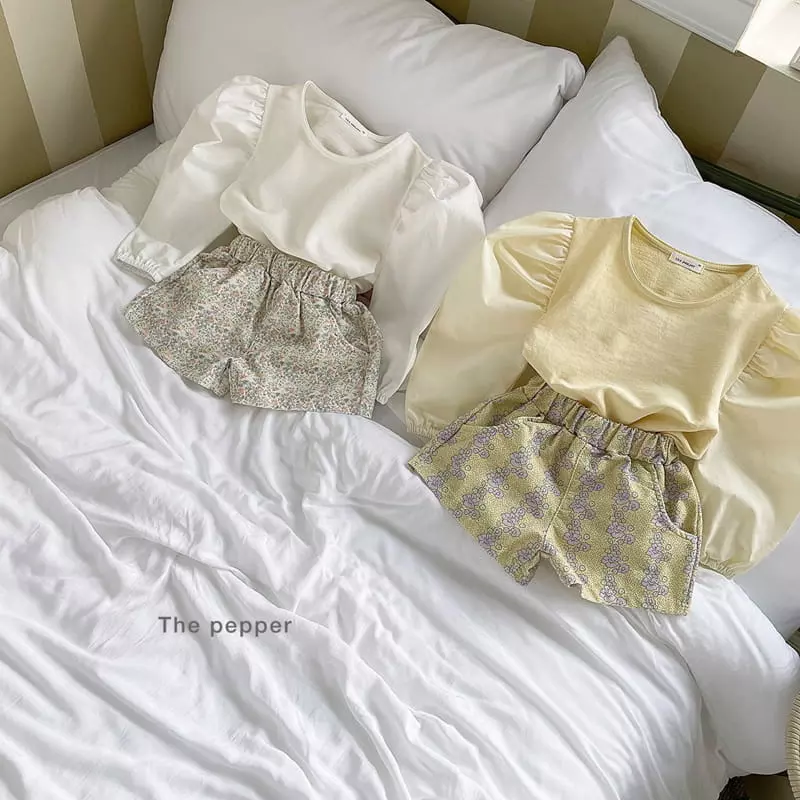 The Pepper - Korean Children Fashion - #kidsstore - Flower Rib Shorts