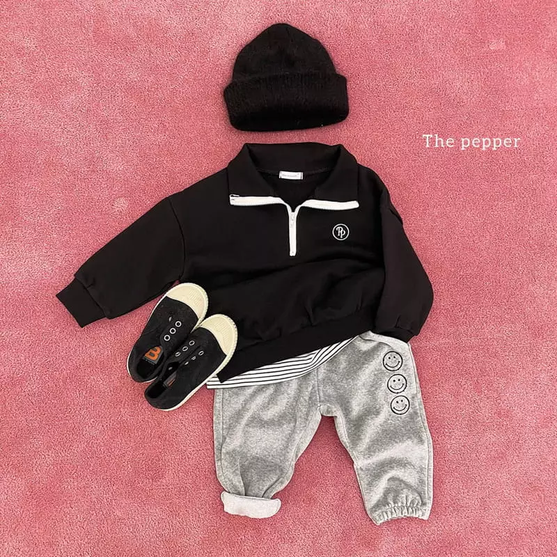 The Pepper - Korean Children Fashion - #kidsstore - Half Zip-up Sweatshirt - 11