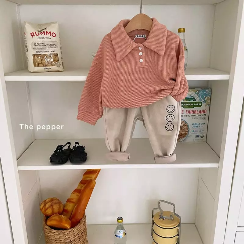 The Pepper - Korean Children Fashion - #kidzfashiontrend - Velvet Smile Pants - 5