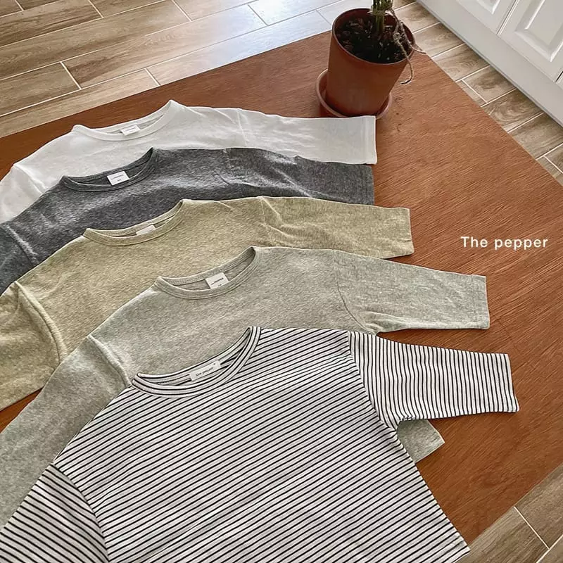 The Pepper - Korean Children Fashion - #kidzfashiontrend - Basic Slub Tee - 3
