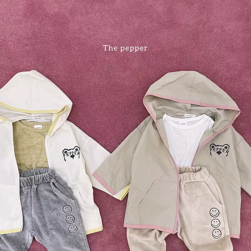The Pepper - Korean Children Fashion - #kidzfashiontrend - Bear Color Windbreaker