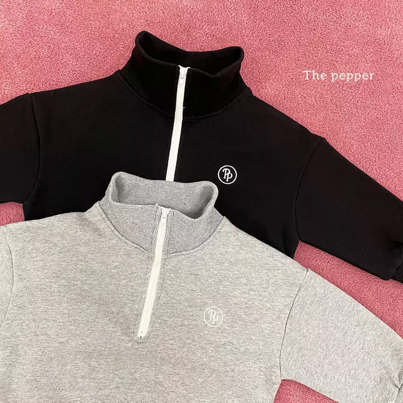 The Pepper - Korean Children Fashion - #prettylittlegirls - Half Zip-up Sweatshirt - 3