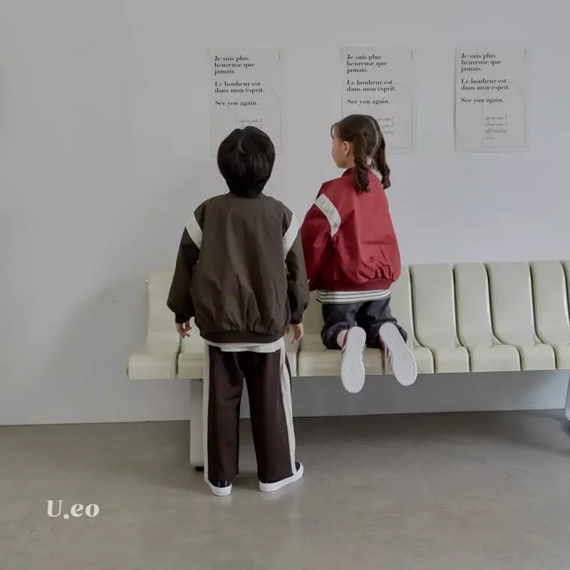 U Eo - Korean Children Fashion - #Kfashion4kids - Line Track Pants - 10