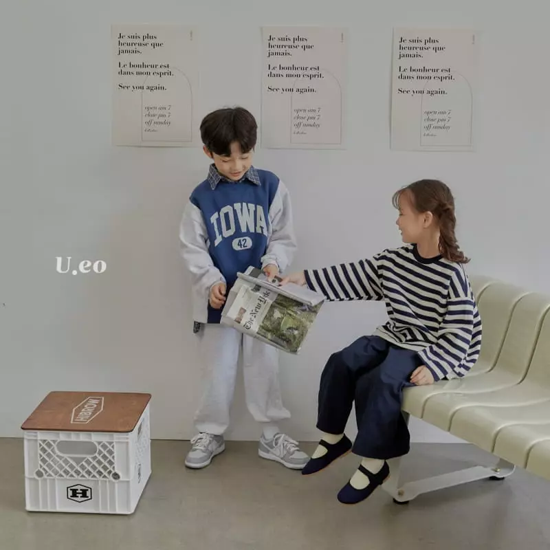 U Eo - Korean Children Fashion - #childofig - IOWA Sweatshirt - 9