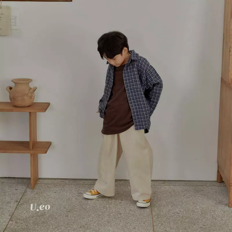 U Eo - Korean Children Fashion - #childrensboutique - Check SHIrt - 12