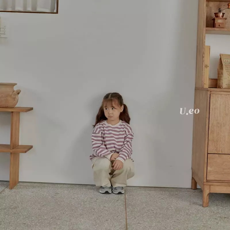 U Eo - Korean Children Fashion - #discoveringself - Agata Stripes Sweatshirt - 11