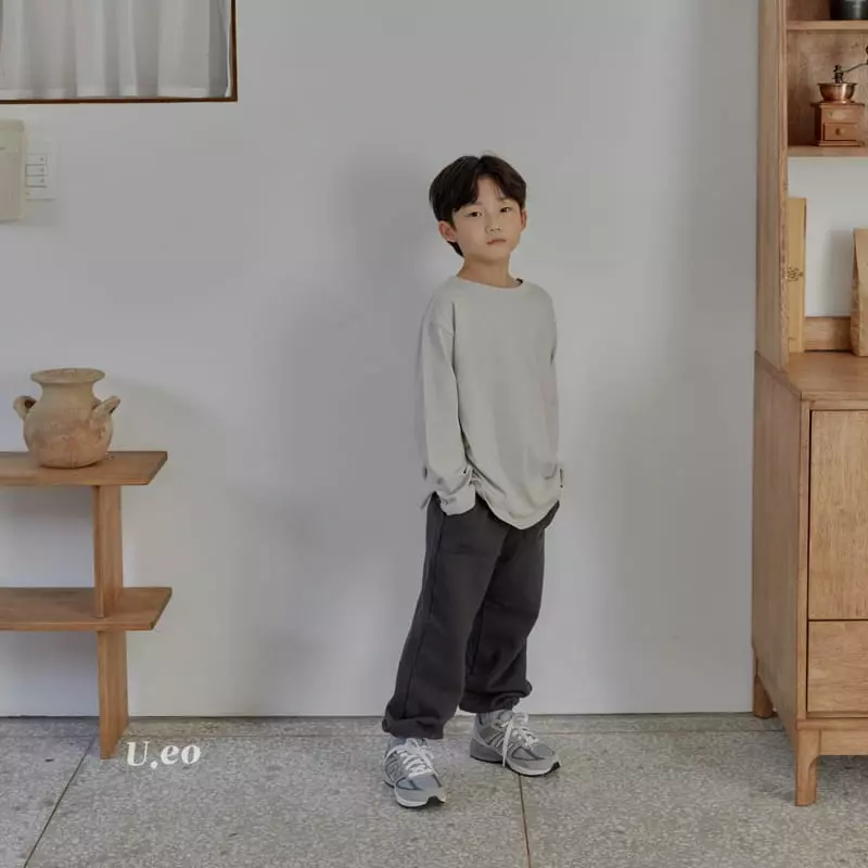 U Eo - Korean Children Fashion - #fashionkids - Soft Slit Tee - 11