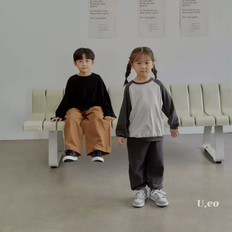 U Eo - Korean Children Fashion - #kidsshorts - Color Raglan Tee - 9