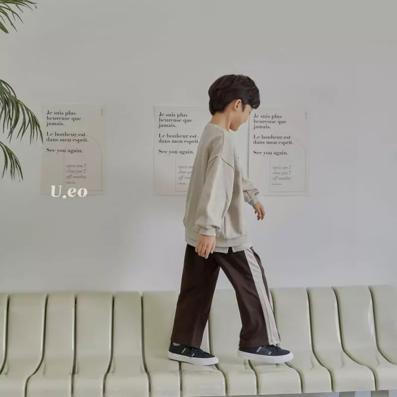 U Eo - Korean Children Fashion - #kidsshorts - Line Track Pants - 7