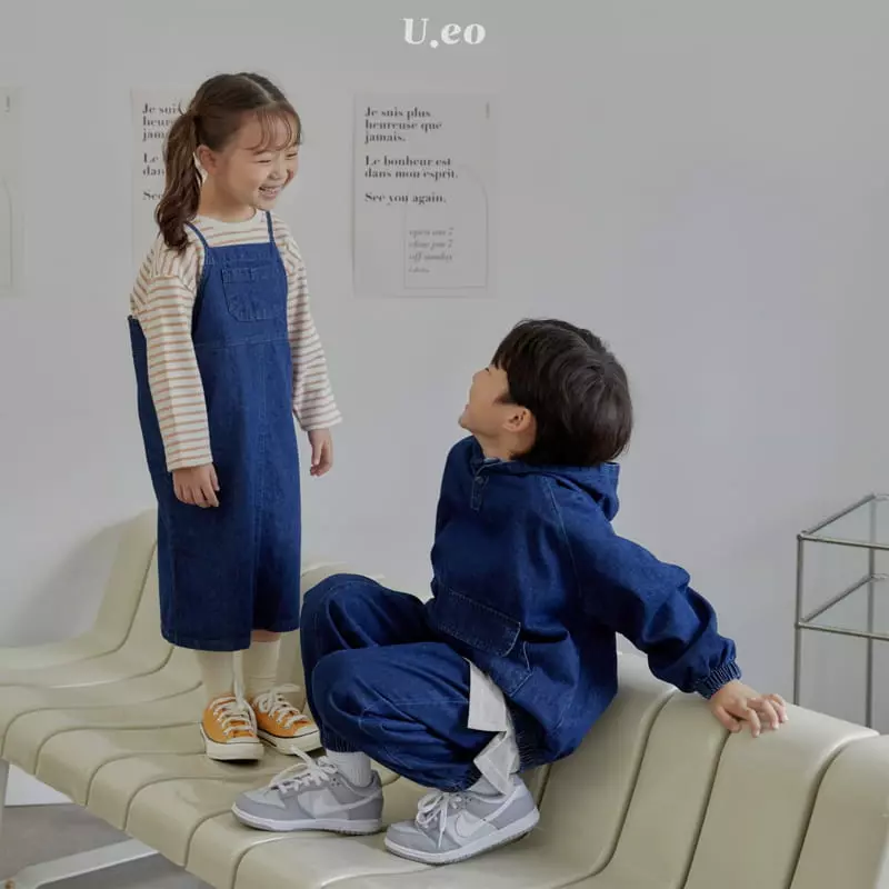 U Eo - Korean Children Fashion - #kidsshorts - Denim Pants - 5