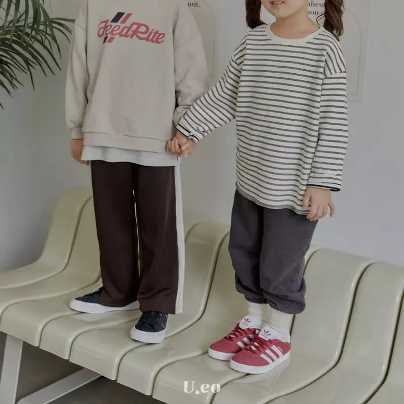 U Eo - Korean Children Fashion - #kidsstore - Rock Stripes Tee - 9