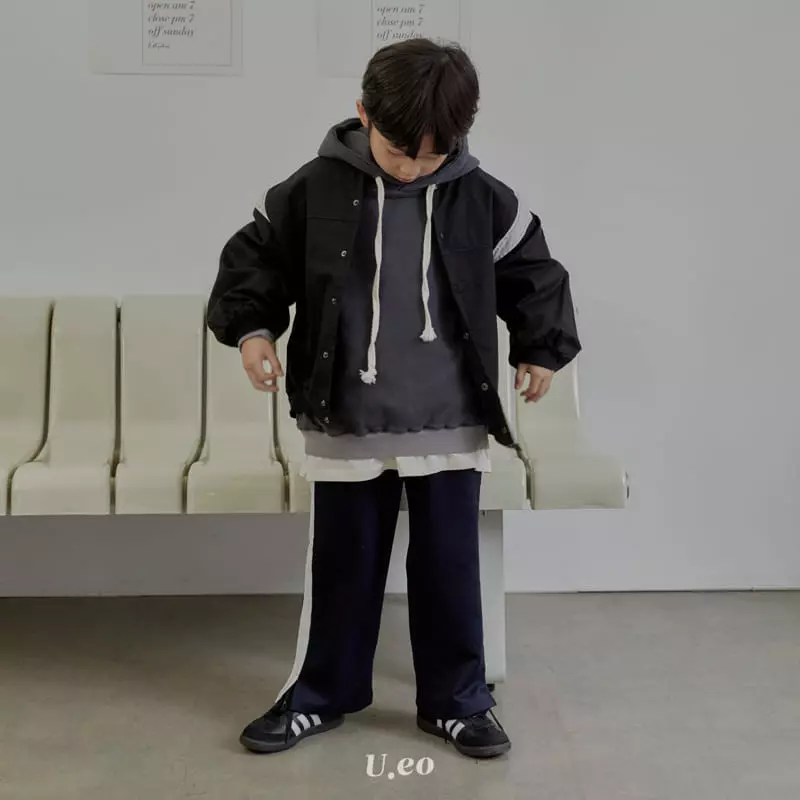 U Eo - Korean Children Fashion - #kidsstore - Twill Color Jumper - 3