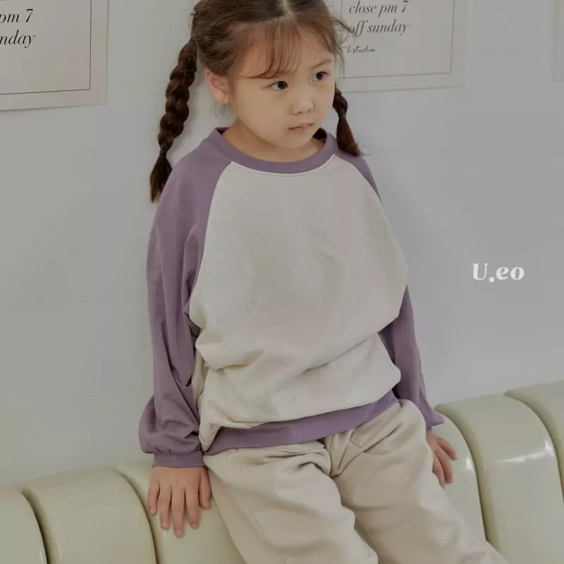 U Eo - Korean Children Fashion - #kidzfashiontrend - Color Raglan Tee - 11