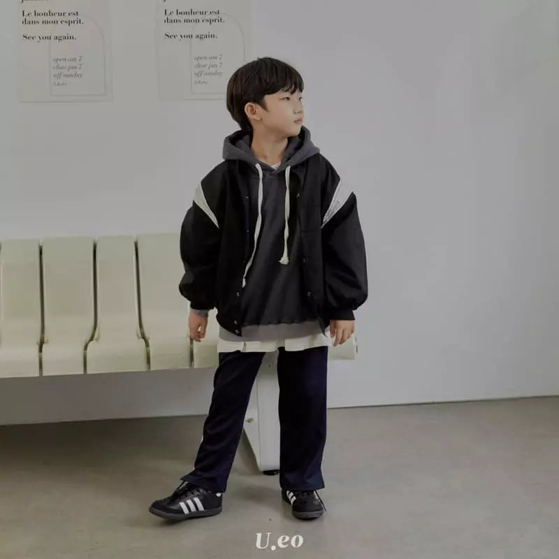U Eo - Korean Children Fashion - #kidsstore - Twill Color Jumper - 4