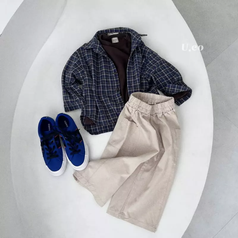 U Eo - Korean Children Fashion - #kidzfashiontrend - Check SHIrt - 2