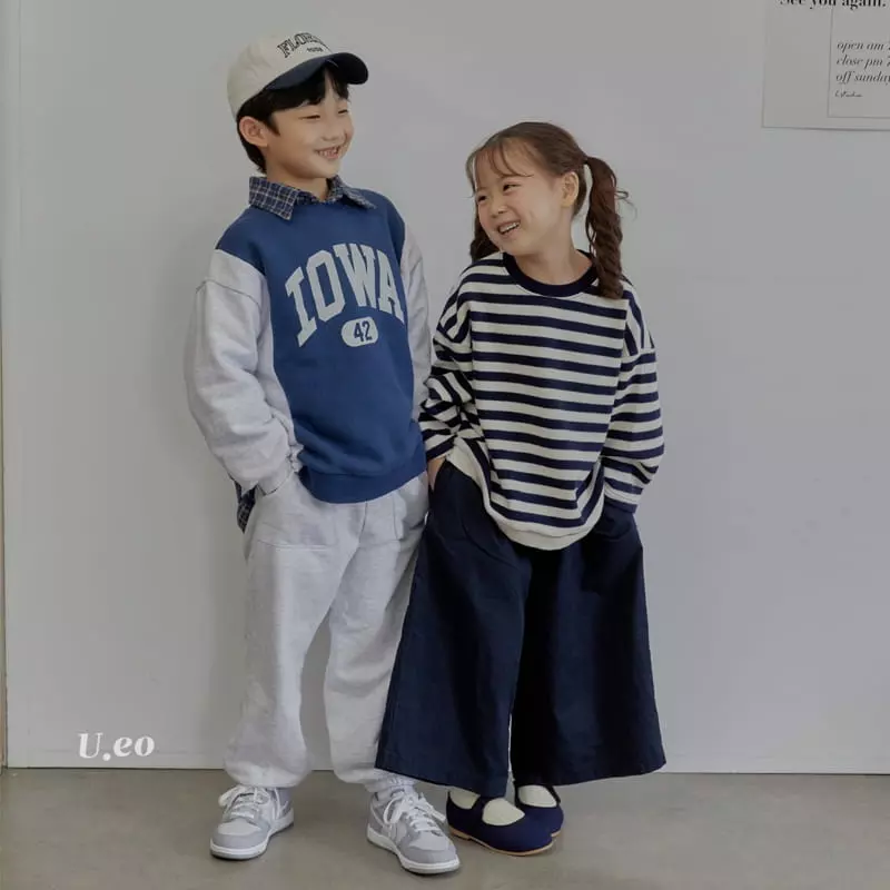 U Eo - Korean Children Fashion - #littlefashionista - Agata Stripes Sweatshirt