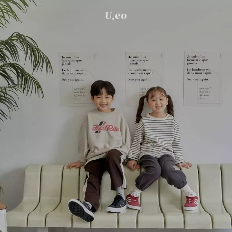 U Eo - Korean Children Fashion - #littlefashionista - Rock Stripes Tee - 12
