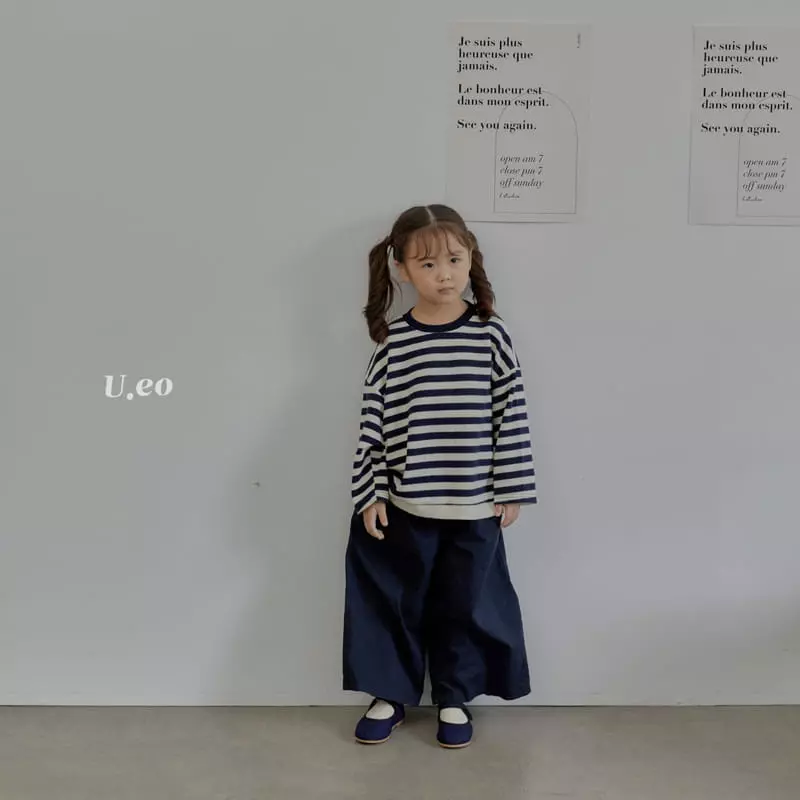 U Eo - Korean Children Fashion - #minifashionista - Agata Stripes Sweatshirt - 3