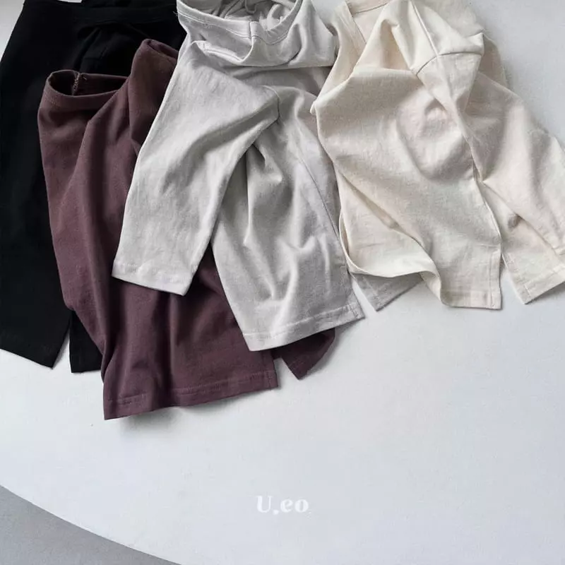 U Eo - Korean Children Fashion - #minifashionista - Soft Slit Tee - 2