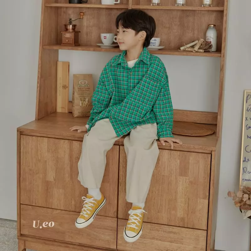 U Eo - Korean Children Fashion - #minifashionista - Check SHIrt - 6