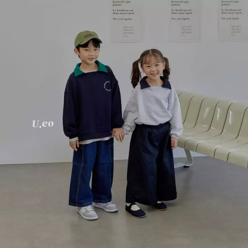 U Eo - Korean Children Fashion - #prettylittlegirls - Wide Jeans - 5